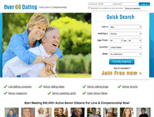 Tablet Screenshot of over60dating.org